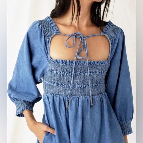 Free People This Is Everything Black Mini Dress - Picture 5 of 6